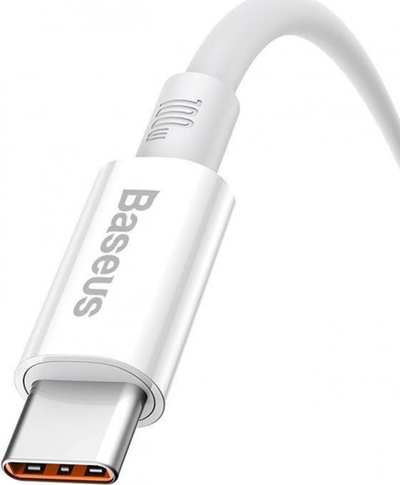 Kabllo USB Baseus Cafule, USB A në USB C, 1m, 100W, e bardhë
