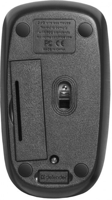 Бежичко глувче Defender Datum MM-035B, 1600 dpi, IR-ласер, црно