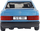 Model makine metalike Bburago Mercedes Benz 190E 1987, shkalla 1:24, e kuqe