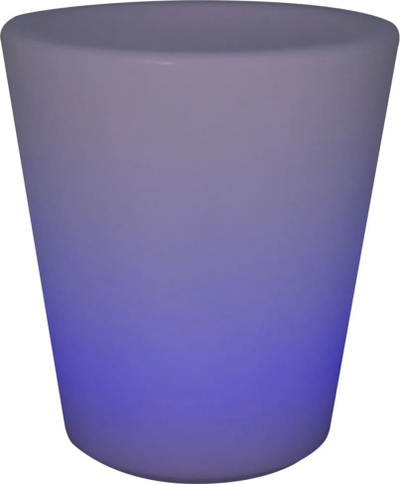 Vazo që ndriçon Eurotrail LED Round, e rikarikushme, 38 cm, e bardhë
