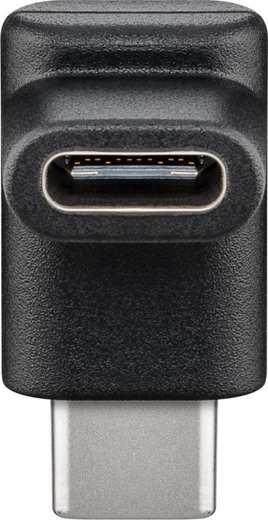 Adapter USB Type C Goobay, USB C F në USB C M, 90°, i zi