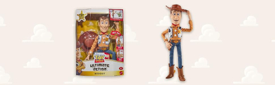 Figurë interaktive Disney Pixar Toy Story Ultimate Action Woody, 40 cm, me zë, shumëngjyrëshe