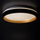 Plafon tavani Kanlux SOLN LED 17.5W, 3000K, i zi me të artë