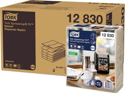 Peceta dispenseri Tork Xpressnap Fit N14, 2-shtresore, advanced, ngjyrë natyrale
