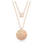 Set qafore për femra Swarovski, 2 copë, të arta