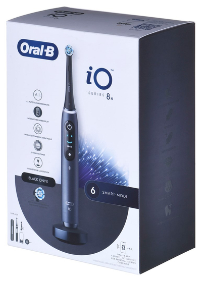 Furçë elektrike dhëmbësh Braun 408567, teknologji dridhëse, ekran OLED, e zezë