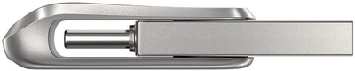 USB SanDisk Ultra Dual Drive Luxe, 32GB, argjendtë
