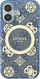 Mbulesë telefoni Guess GUHMP16LH4PYEEB për iPhone 16 Pro 6.3", kapak plastik i fortë, blu Peony