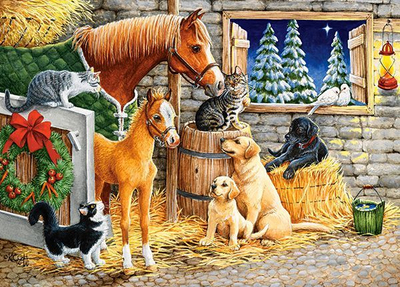 Puzzle Castorland Gathering Friends, 120 elemente