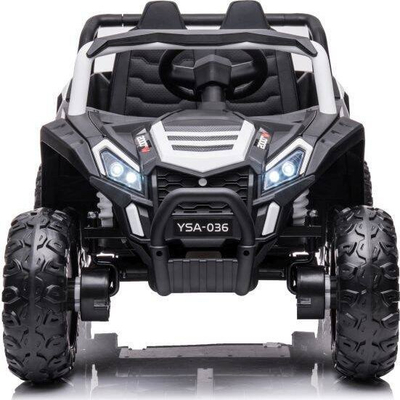 Makina elektrike për kalamaj Lean Cars YSA036 4x4, bateri 12V, me pult për prindërit, e bardhë