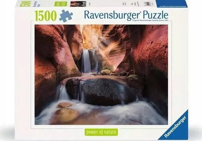 Puzzle Ravensburger 12000801 The Waterfall in the Red Canyon, 1500 pjesë, për të rritur, shumëngjyrësh