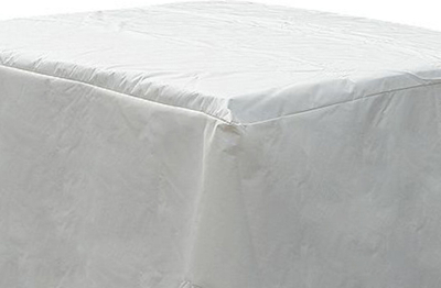 Mbulesë kopshti Beliani CHUVA, 320x120x90 cm, PVC i papërshkueshëm nga uji, e bardhë