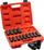 Set çelësa goditës Grosley GR52002, 16 copa, 1/2", i zi