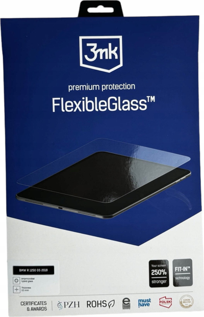 Xham mbrojtës hibrid 3mk FlexibleGlass për BMW R 1250 GS 2018, fleksibël, rezistent ndaj gërvishtjeve, transparent