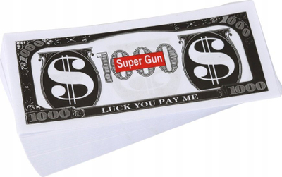 Lodër Money Gun Leantoys, hedhëse lekësh letre, e verdhë
