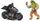 Set lodrash DC Comics Batman Transforming Batcycle Battle Pack, figura 10 cm, Motoçikletë që transformohet, shumëngjyrëshe