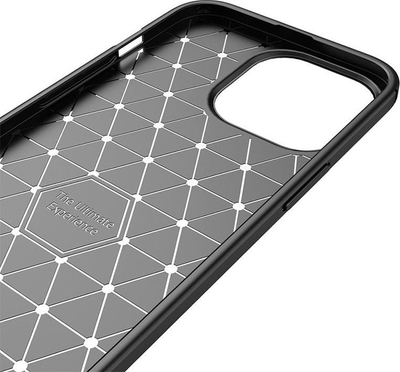 Këllëf telefoni për iPhone 14 Pro, pamje karbon, i zi