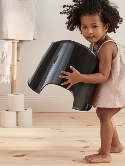 Vazo tualeti për fëmijë Babybjörn Potty Chair, ergonomike, bardh e zi