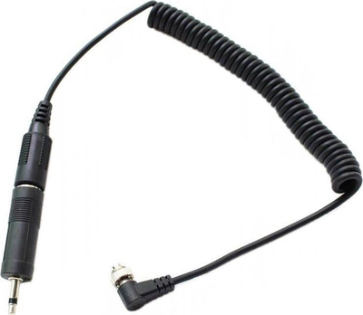 Kabllo sinkronizimi Yongnuo LS-PC635, PC në Jack 6.35 mm, me adapter 3.5 mm, e zezë