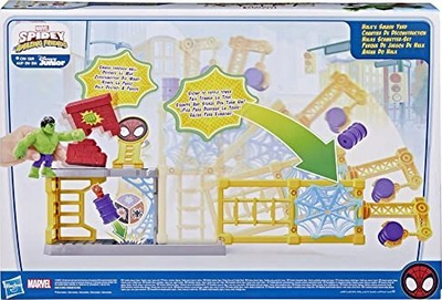 Сет игри Hasbro Marvel Spidey and His Amazing Friends Hulk’s Smash Yard, фигура Халк, над 3 години, повеќебоен