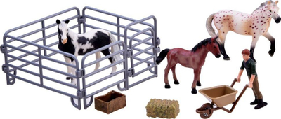 Set lojrash Jokomisiada ZA2604, figura kuajsh fermë, për kalamaj 3+