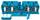Bllok terminali Weidmuller WDK 2.5, 4 përçues, 2.5mm², blu