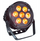 Reflektor LED Light4Me Black Par 7x10W, DMX, i zi