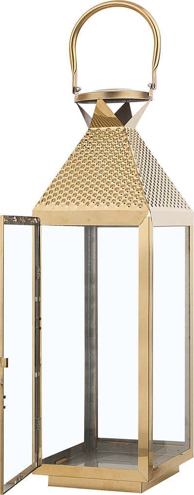 Lanternë zbukuruese BALI, çelik inox, 55 cm, ngjyrë bronzi
