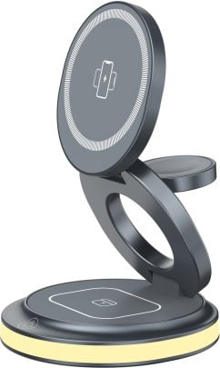Karikues wireless Quik QW-700, 3 në 1, 2A, gri e errët