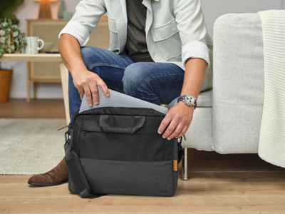 Çantë për laptop Trust Lisbon, 16", material i ricikluar, e zezë
