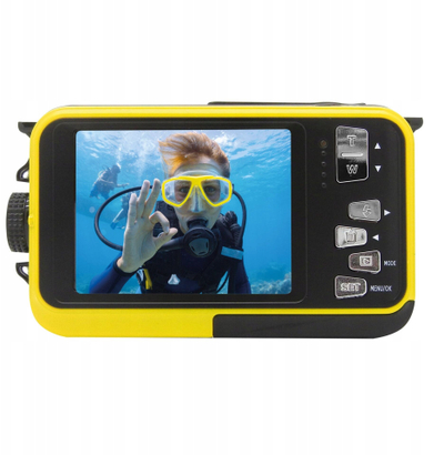 Kamerë nënujore Aquapix W3027 Wave, mban ujë deri në 3 metra, e verdhë