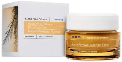 Krem nate për fytyrë Korres Black Pine Primus, 40ml