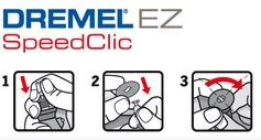 Set gërryes Dremel EZ SpeedClic, mandrellë me 2 breza, kafe