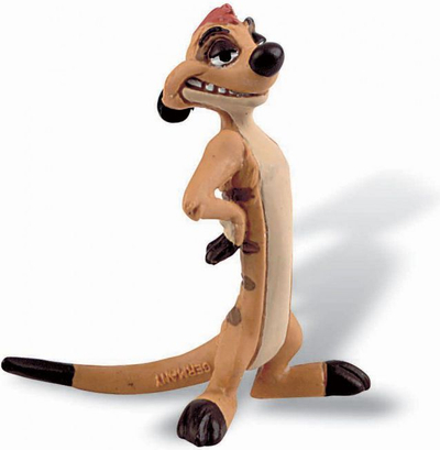 Figurinë Bullyland Timon, 6cm, personazh The Lion King, shumëngjyrëshe
