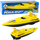 Varkë lodër me bateri Leantoys Motorboat Floating Yacht, lundruese, e verdhë
