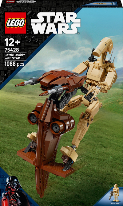 Set ndërtimi LEGO Star Wars Battle Droid me STAP, model për me mbledh, shumëngjyrësh