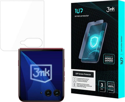 Film mbrojtës 3MK 1UP Gaming për Motorola Razr 60 Ultra, set me 3 copa, transparent