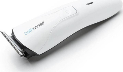 Set trimeri Bathmate Trim Male Grooming Kit, me koka që ndërrohen, me kuti për ruajtje, i bardhë