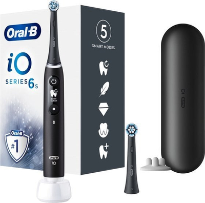 Furçë dhëmbësh elektrike Oral B iO6S, ekran dixhital, me timer, e zezë