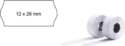 Etiketa vetëngjitëse Avery Zweckform PLR1226, 12x26mm, të bardha, të heqshme