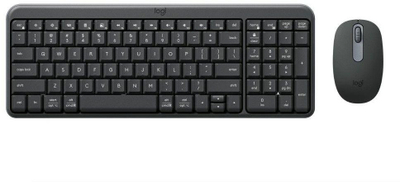 Сет тастатура и глушец Logitech MK250, Bluetooth, компактен, графит