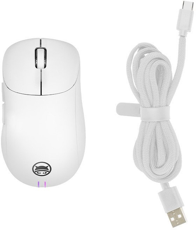 Maus gaming GAMIAC PA50, USB, me sensor optik PixArt, i bardhë