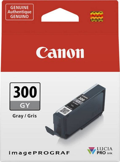 Кертриџ боја Canon PFI-300GY, пигмент LUCIA PRO, 14.4 ml, сива