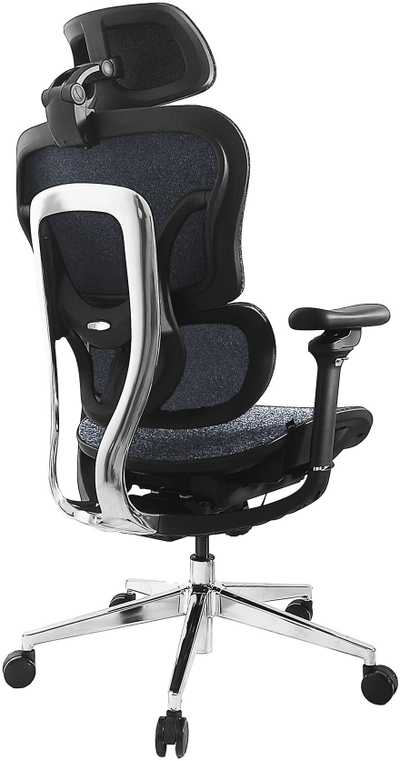 Karrige zyre Equip Ergonomic Office Chair BL SW Lite, ergonomike, me mbështetëse koke dhe krahësh, e zezë