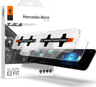 Mbrojtës ekrani Spigen Mercedes Benz Glass tR EZ Fit, anti-glare, set 2 copë, i tejdukshëm