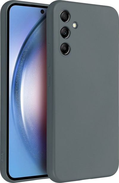 Këllëf metalik për telefon Samsung Galaxy A34 5G, TPU, gri
