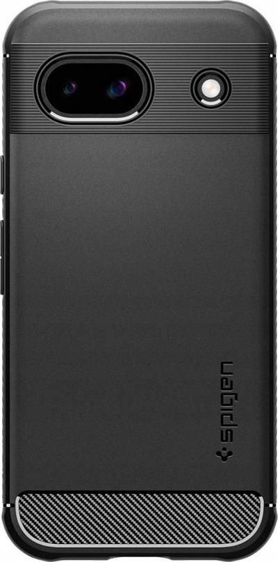Mbulesë telefoni Spigen Rugged Armor për Google Pixel 8a, TPU, mbrojtje nga rëniet, e zezë matte
