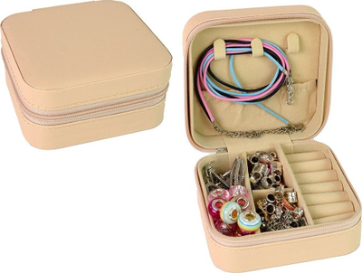 Set lodër LEAN Toys DIY Beads, për byzylykë dhe varëse, kuti rozë