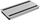 Kapak tavoline Axessline Duo 30, 310x148mm, montim i futur në tavolinë, ngjyrë argjendi