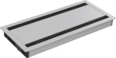 Kapak tavoline Axessline Duo 30, 310x148mm, montim i futur në tavolinë, ngjyrë argjendi